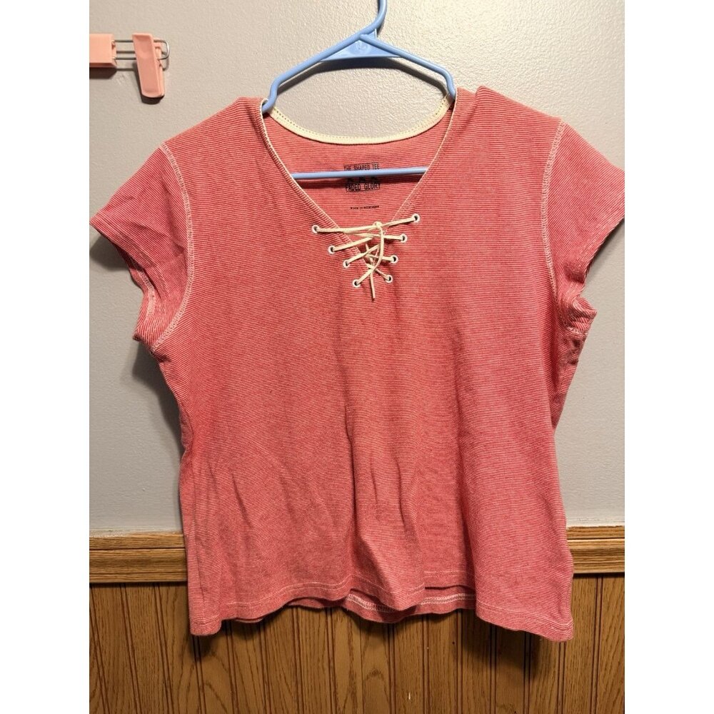 Faded Glory Red Women’s Short Sleeve Size Large